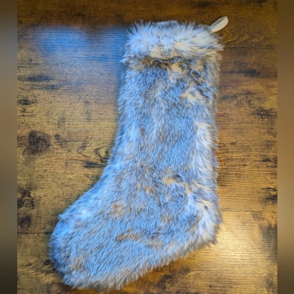 Knit and Fur Stockings set